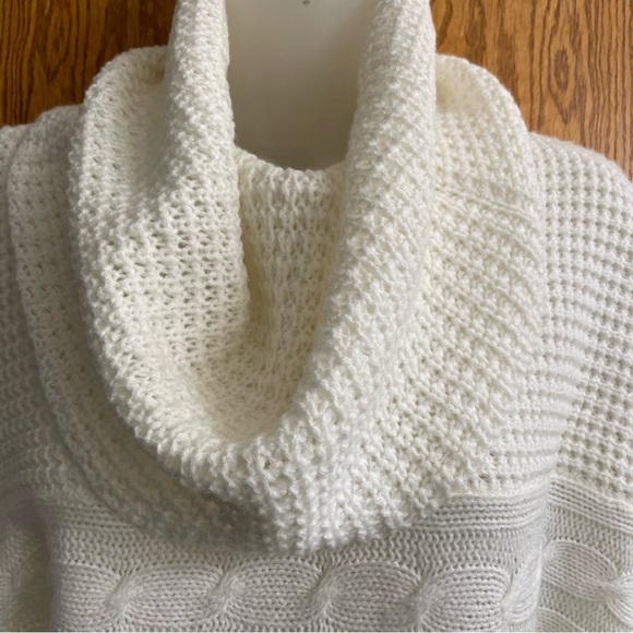 Majora White Cowl Neck Sweater Size Small - Picture 9 of 15